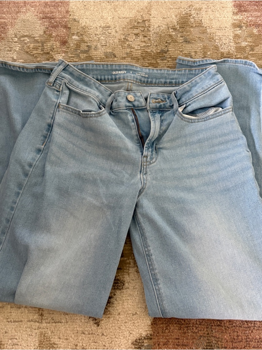 Old Navy Pale Blue Straight-Leg Jeans